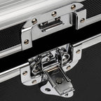 Record Storage Case with Lockable 7-Inch Vinyl Flight Foam Lining - product gallery image 9