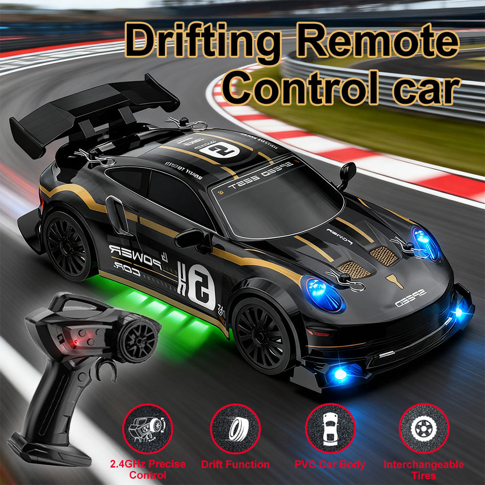 Remote Control Car with Rechargeable, Wheels, RC Drift 1:24 Scale 4WD High - product gallery image 2