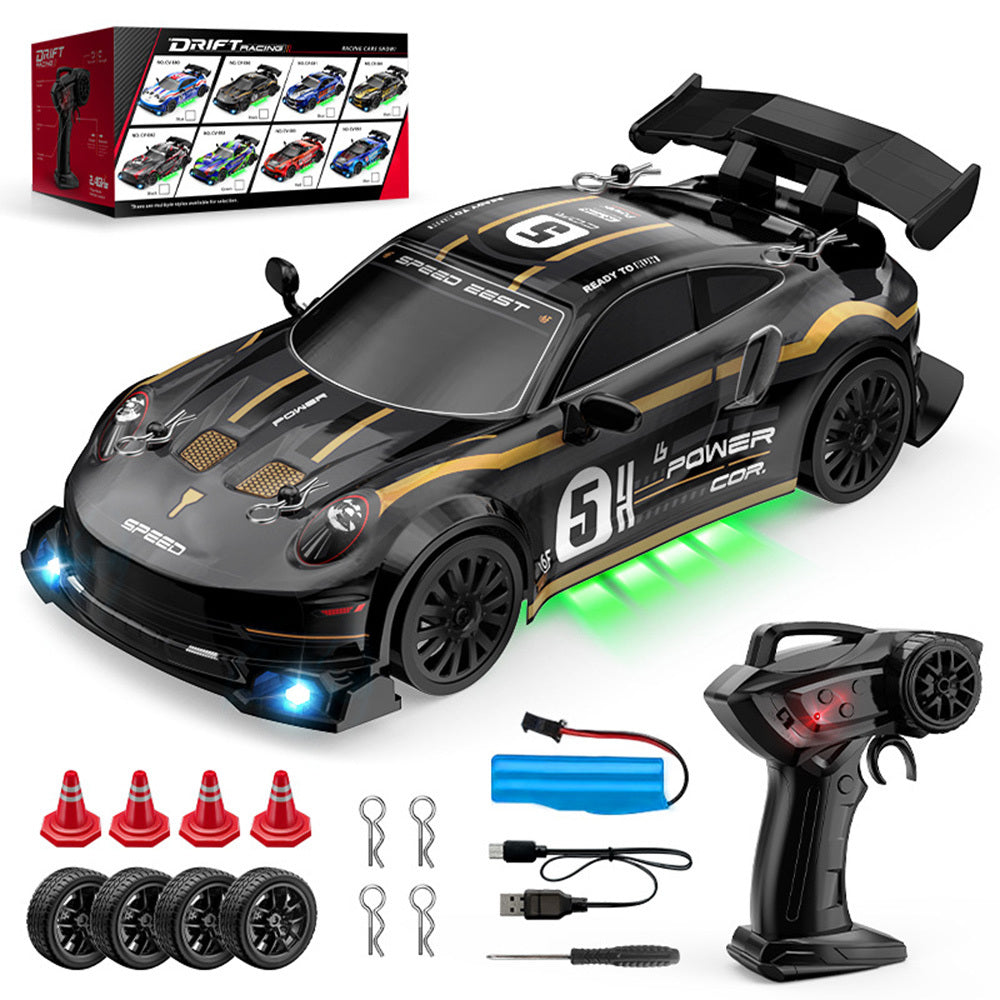 Remote Control Car with Rechargeable, Wheels, RC Drift 1:24 Scale 4WD High - product gallery image 3