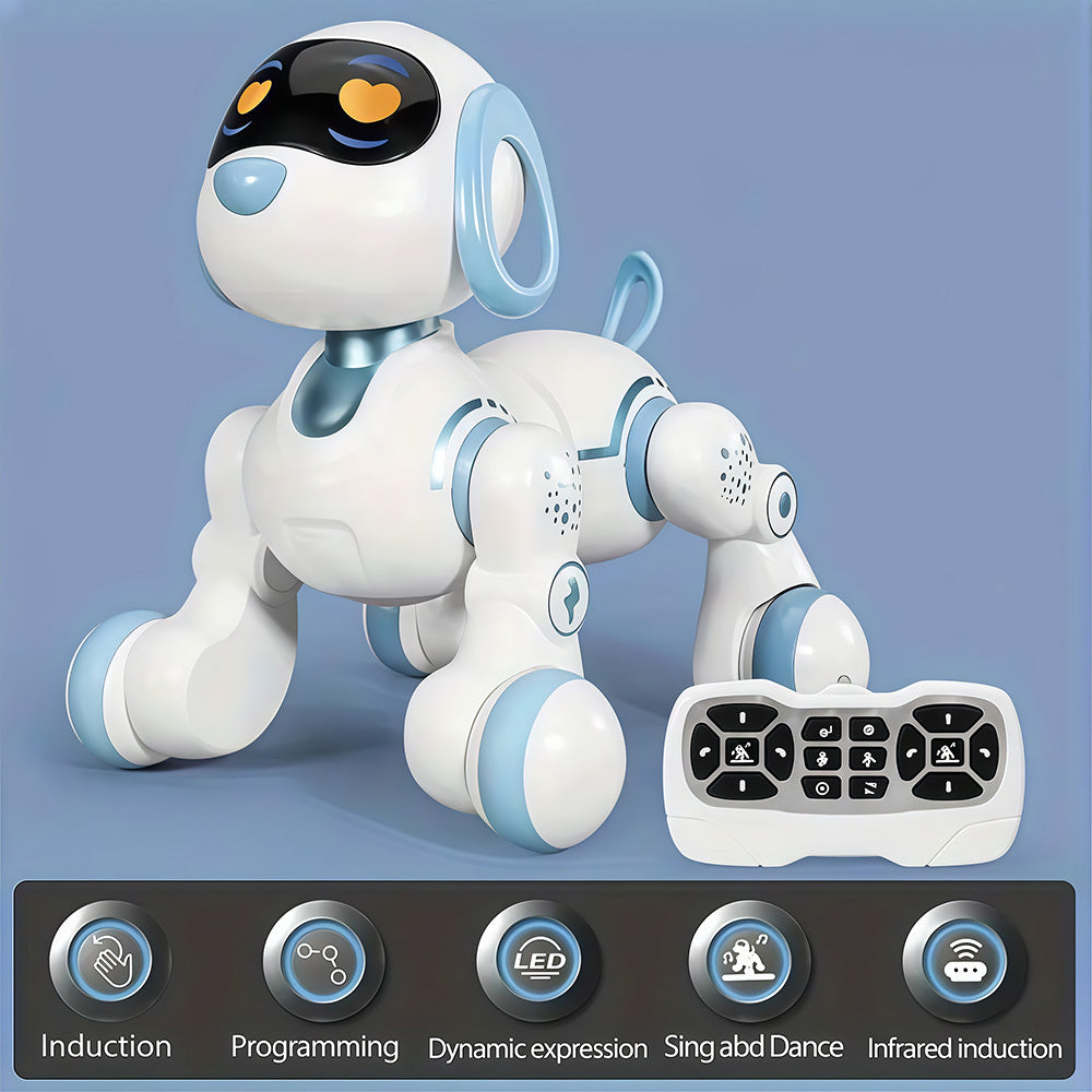 Remote Control Toy with Robot Dog White Programmable RC Smart