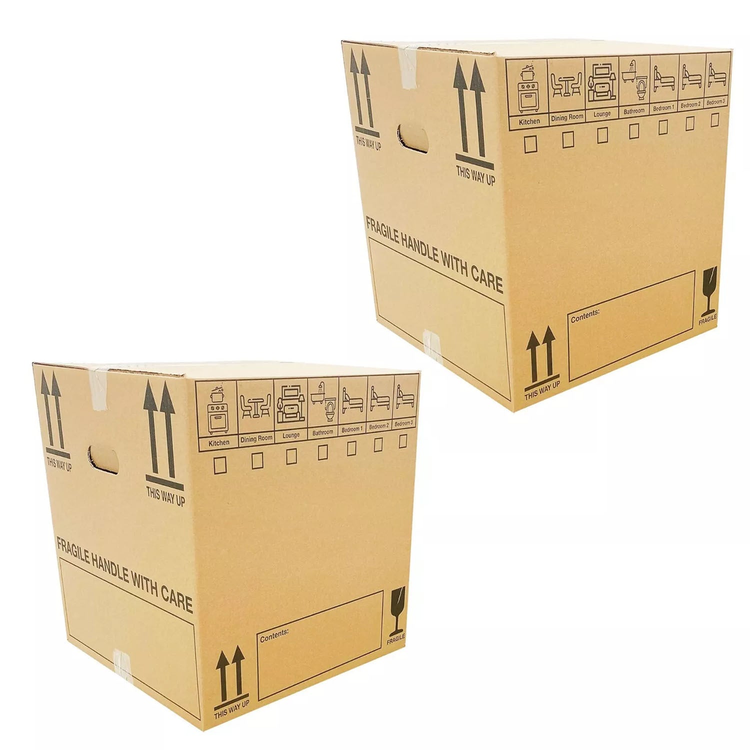 Removal Boxe with 5 Pack Of 5, Extra Large Boxes 21x21x16" Strong Cardboard - product gallery image 3
