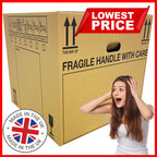 Removal Boxe with 5 Pack Of 5, Extra Large Boxes 21x21x16" Strong Cardboard