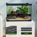Reptile Terrarium with Leakproof, Glass Vivarium Tank Ventilated Habitat - product gallery image 2