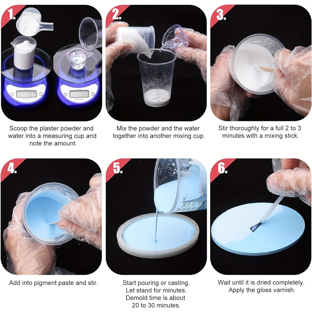 Resin & Casting Supplie with 1kg, 3kg, Ceramic, Eco Powder Ceramic Plaster Kit Fast - product gallery image 8