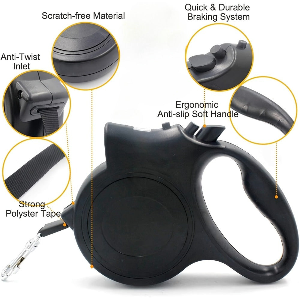 Retractable Dog Leash Automatic with One-size, ExtendablePet Lead, Durable Nylon Walking - product gallery image 4