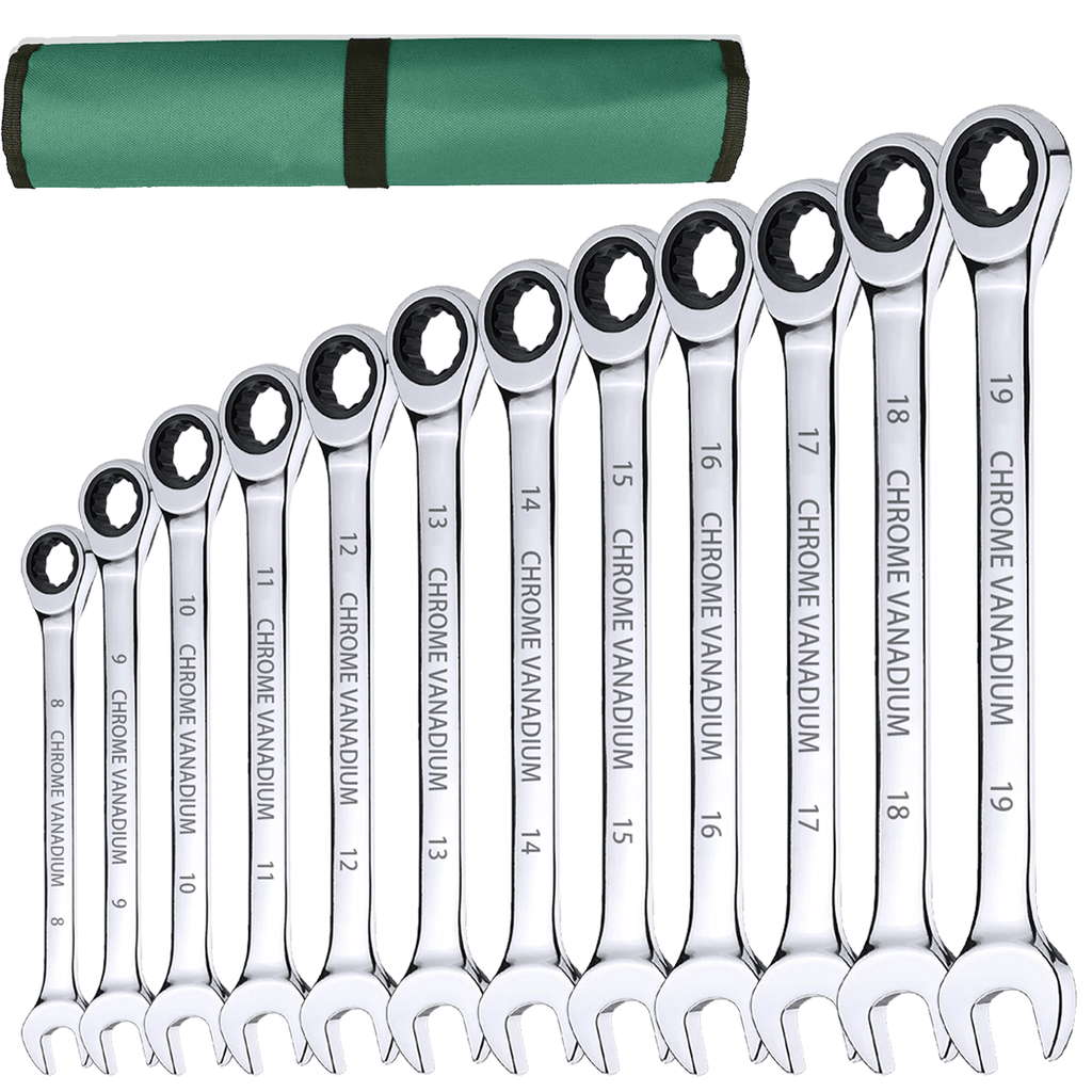Ring 12pcs Ratchet Spanner Wrench 72-Tooth Gear for storage and organisation - 12pcs option