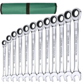Ring 12pcs Ratchet Spanner Wrench 72-Tooth Gear for storage and organisation - 12pcs option