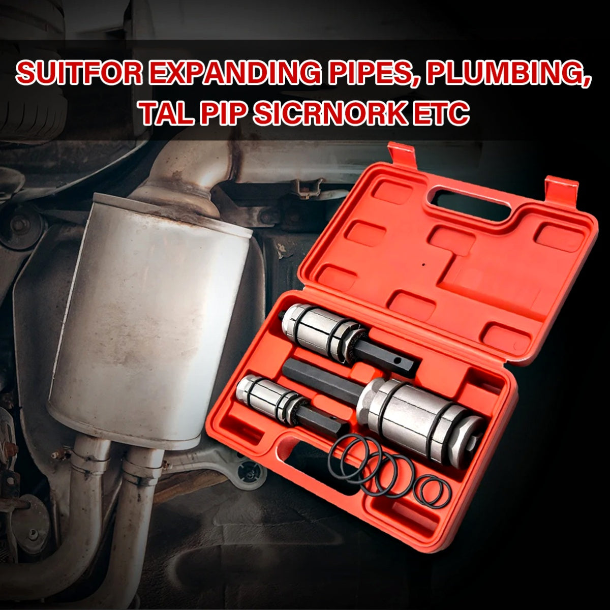 Ring 3pcs 1/18" to 3-1/2" Exhaust Muffler with Plastic - product gallery image 5