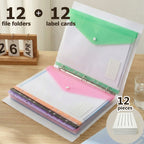 Ring A4 Expanding Folders Button 11-Ring Binder with Water-Resistant, Lockable - product gallery image 11