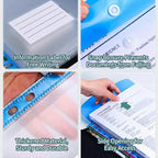 Ring A4 Expanding Folders Button 11-Ring Binder with Water-Resistant, Lockable - product gallery image 18