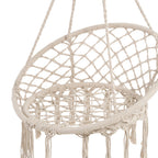 Ring Cotton Rope Hanging Chair Iron Woven with 200kg, Wood - product gallery image 17