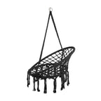 Ring Cotton Rope Hanging Chair Iron Woven with 200kg, Wood - product gallery image 4
