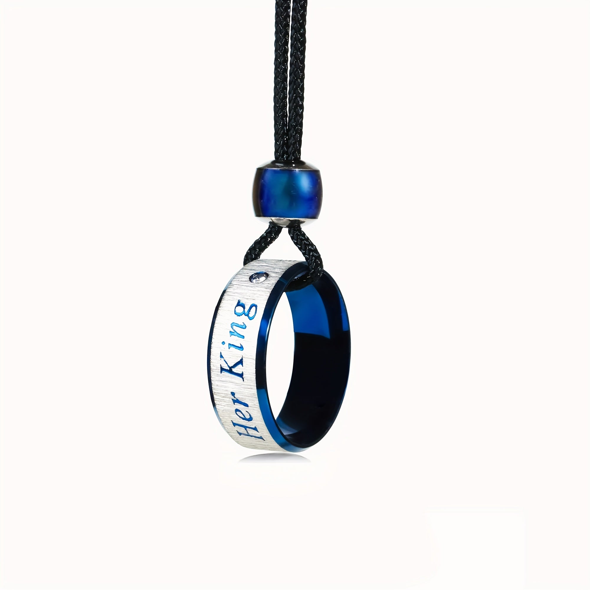 Ring Her King His Queen Couple Necklace with Waterproof, Stainless Steel - product gallery image 11