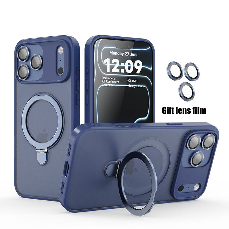 Ring Matte Magnetic Holder iPhone Case Large with Wireless - product gallery image 5