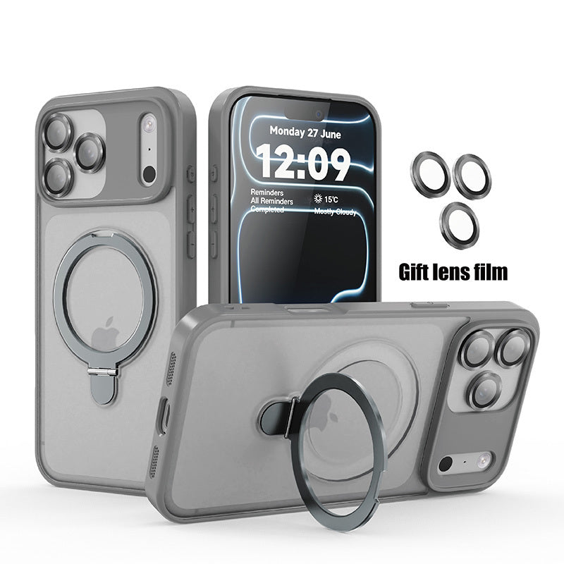Ring Matte Magnetic Holder iPhone Case Large with Wireless - product gallery image 6