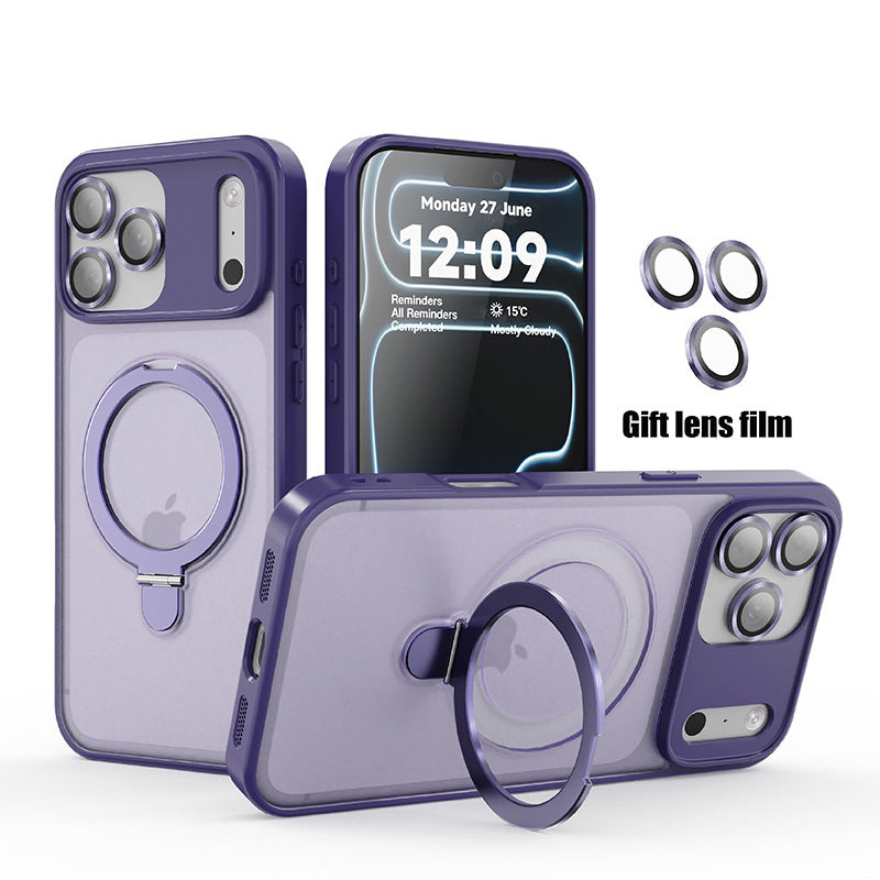 Ring Matte Magnetic Holder iPhone Case Large with Wireless - product gallery image 7