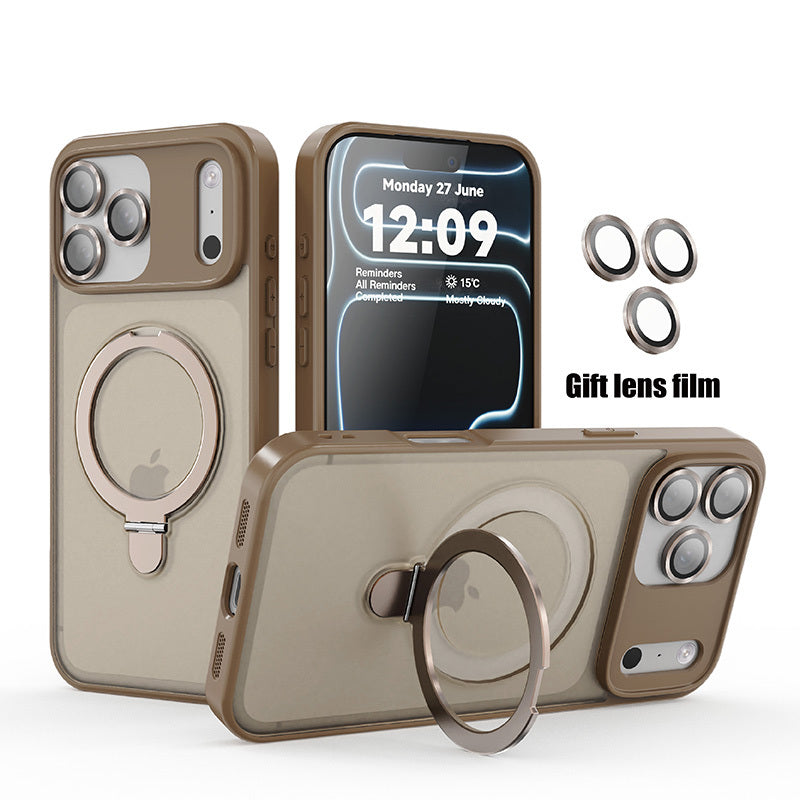 Ring Matte Magnetic Holder iPhone Case Large with Wireless - product gallery image 9