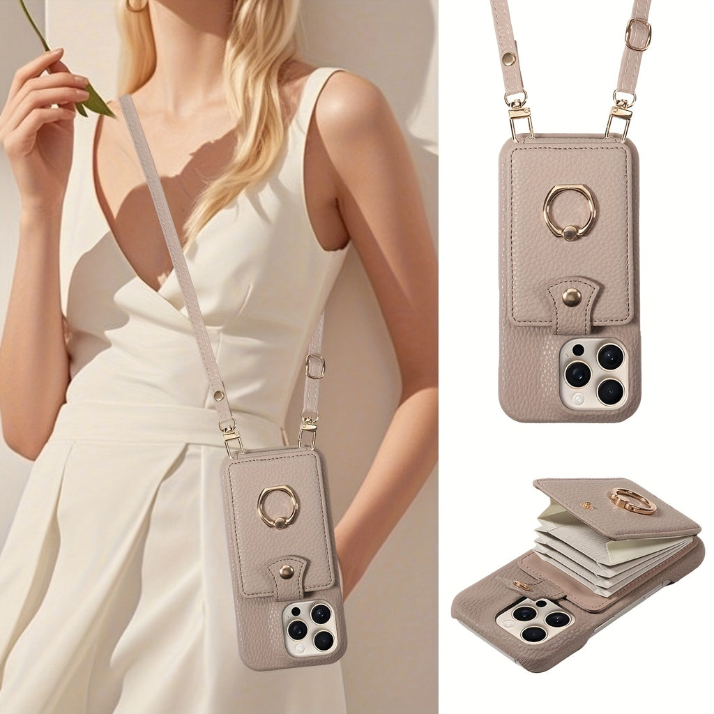 Ring Multi-Functional Faux Leather Accordion Flip for travel - product gallery image 2