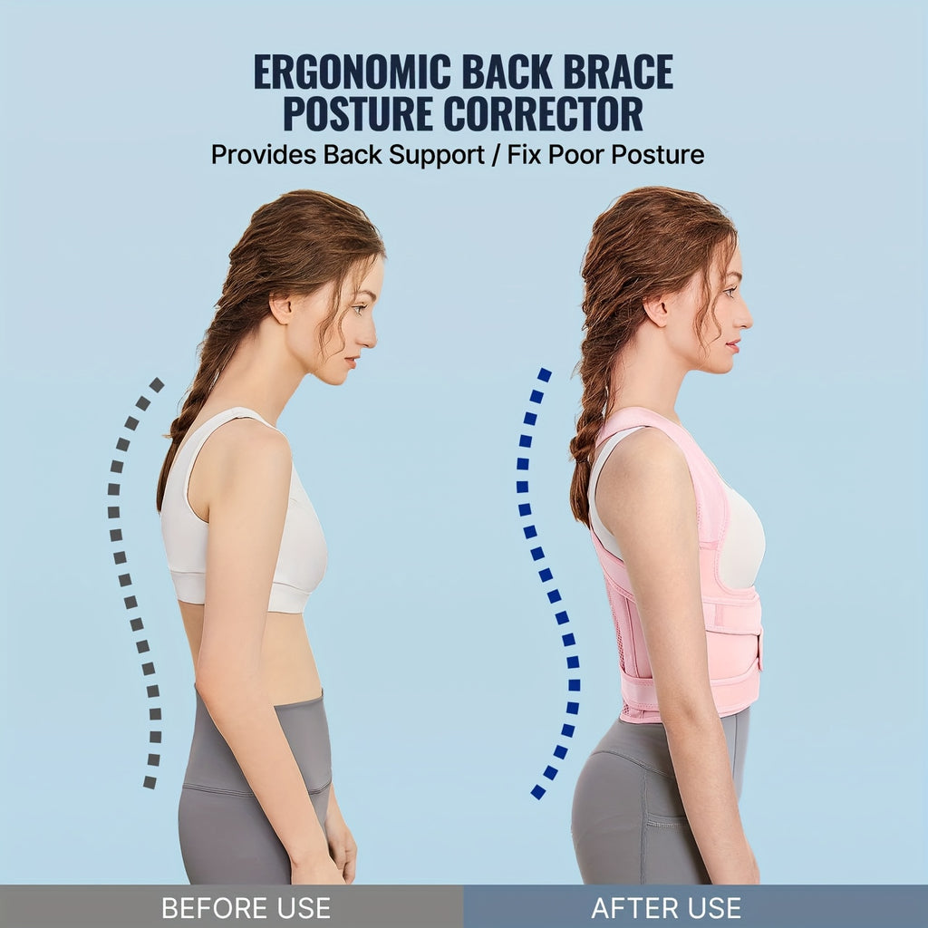 Ring Pink Back Waist Posture Support Brace for layering and statement styling - product gallery image 5