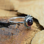 Ring Sterling Silver Gemstone Flower for layering and statement styling - product gallery image 9