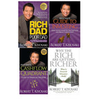 Robert Kiyosaki 4 Books Collection Set with Rich Dad Poor Dad, Cashflow Quadrant
