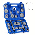 Robust Disc Brake Caliper Tool Kit with 24pcs Including Compressor, Wind Back