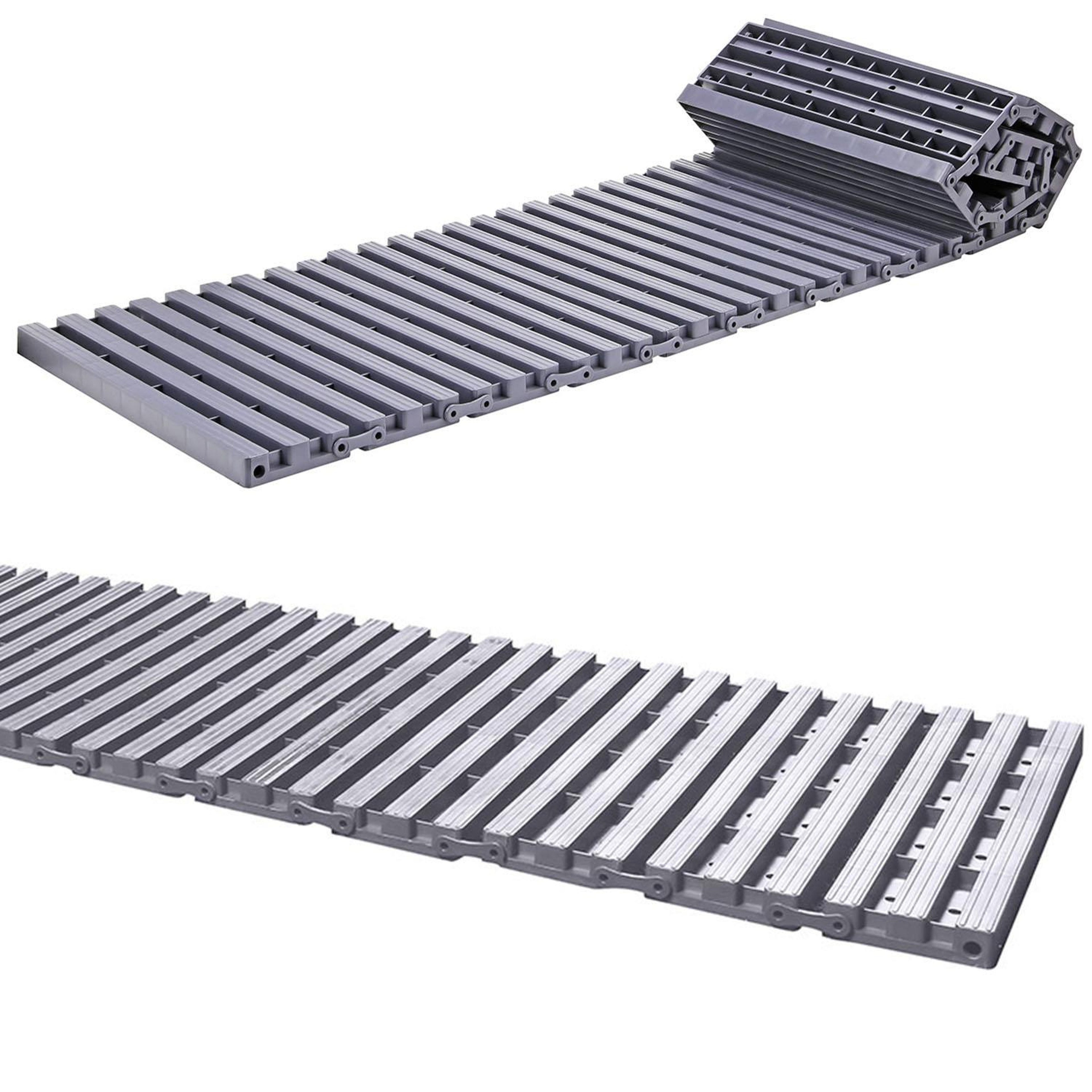Roll-Out Garden Path with Non-Slip, 1.39m, 1, Roll-Out 16-Piece 1.39m Track - Grey, 1 option