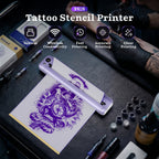 Rongta F81S Portable Printer Kit with Professional Tattoo Stencil Thermal Works IOS - product gallery image 4