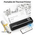 Rongta F82A A4 Portable Wireless Thermal with 21.59cm, 27.94cm - Black option