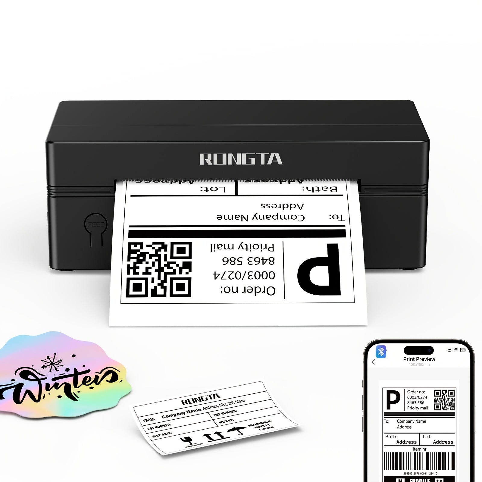 Rongta RP425 4x6 Thermal Shipping Label with Wireless - product gallery image 3