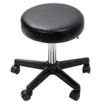 Salon Stool with Adjustable Height, Easy Assembly, Wheels, Leather - product gallery image 5