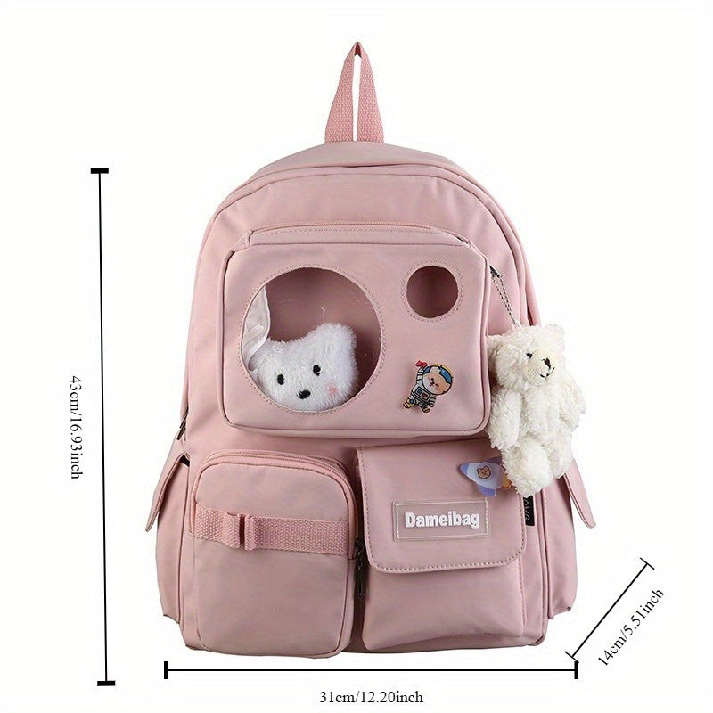 School Backpack Cartoon Students Lightweight Multifunctional