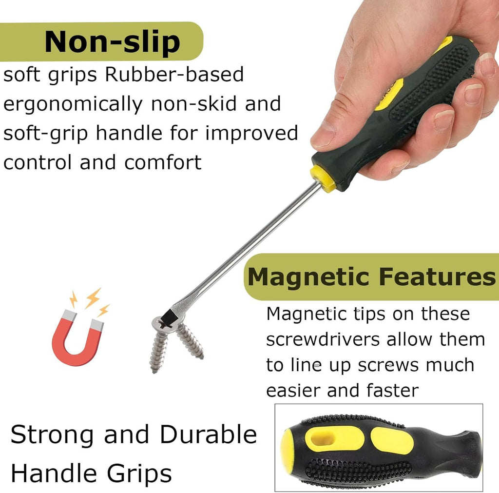 Screwdriver Set with Non-Slip, 9 Piece, 9PC SCREWDRIVER SET - product gallery image 11