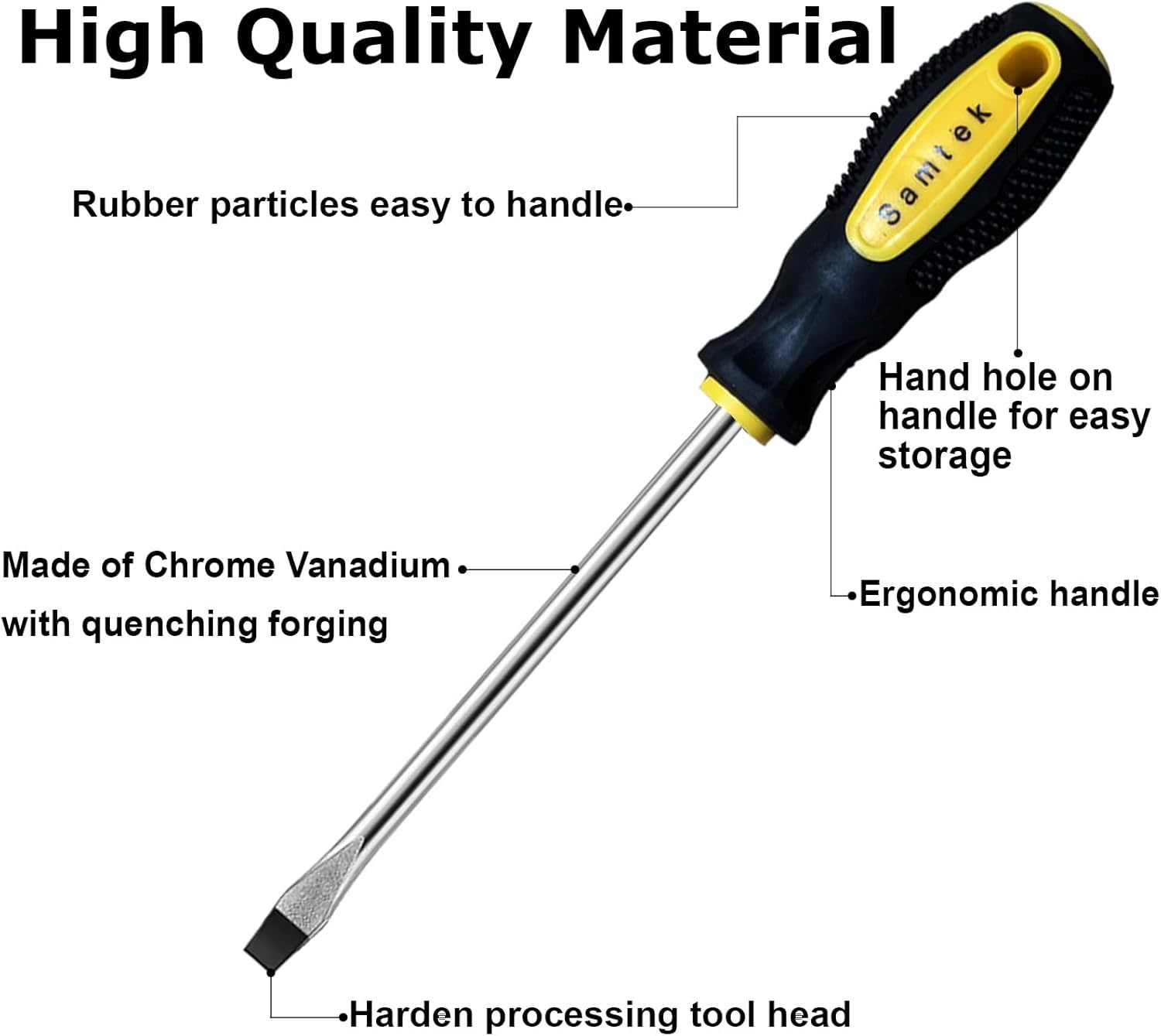 Screwdriver Set with Non-Slip, 9 Piece, 9PC SCREWDRIVER SET - product gallery image 12
