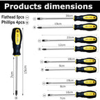 Screwdriver Set with Non-Slip, 9 Piece, 9PC SCREWDRIVER SET - product gallery image 4