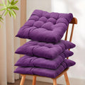 Seat Cushion with 4 Pack, 40*40*5cm, Pads 40x40cm Solid Comfort Chair Pads - purple, 40*40*5cm option