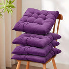 Seat Cushion with 4 Pack, 40*40*5cm, Pads 40x40cm Solid Comfort Chair Pads - purple, 40*40*5cm option