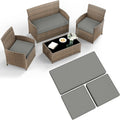 Seat Cushion with Water-Resistant, Waterproof for gardens and patios - Silver-Grey option