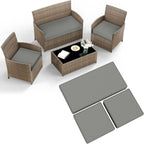 Seat Cushion with Water-Resistant, Waterproof for gardens and patios - Silver-Grey option