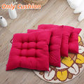 Seat Cushion with Waterproof, Cotton, 40*40*5cm, Outdoor of Rose Red Garden Chair