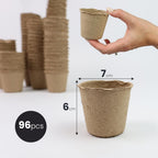Seed Pots & Seedling Tray with 6cm, 8cm, Plastic, 96 Pack - product gallery image 3