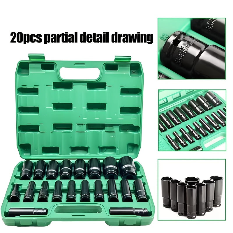 set Hex Impact Wrench Socket with 32mm, 12pcs, 20pcs - product gallery image 4
