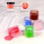 Set of Acrylic Powder with Powders, Featuring Shades nails, Valentine'S - product gallery image 4