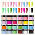 Set of Acrylic Powder with Powders, Featuring Shades nails, Valentine'S