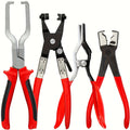 Set of Multifunctional Hose Clamp Plier with 4pcs for gardens and patios - RED option
