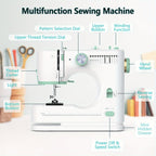 Sewing Machine with Cotton, 42PCS, Mini Beginners 42-Piece Kit Portable Extension - product gallery image 4