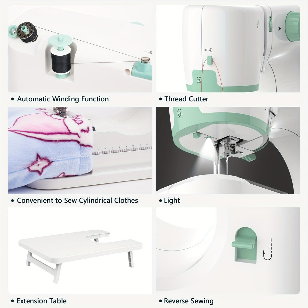 Sewing Machine with Cotton, 42PCS, Mini Beginners 42-Piece Kit Portable Extension - product gallery image 5