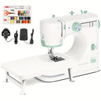 Sewing Machine with Cotton, 42PCS, Mini Beginners 42-Piece Kit Portable Extension