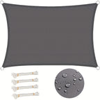 Shade Sail with Foldable, HDPE UV Protection Windproof Breathable Sun - Grey, 2x4m option