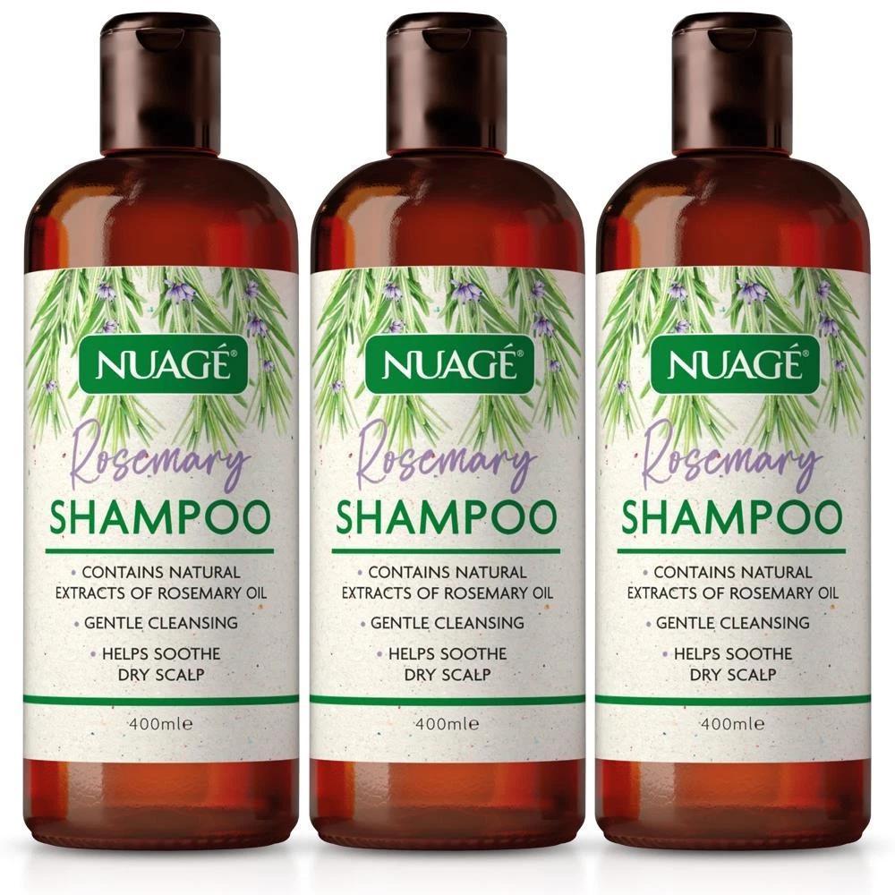 Shampoo with 3 Pack, 3pk, NUAGE Rosemary Nourishing Daily Hair Care